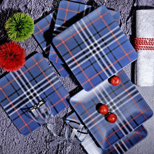 Kosova 6'Lı Servis Tabak Kare 25 Cm S-19844