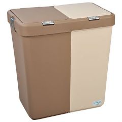 Motek Duo Laundry Basket Kirli Sepeti Bej MT-09