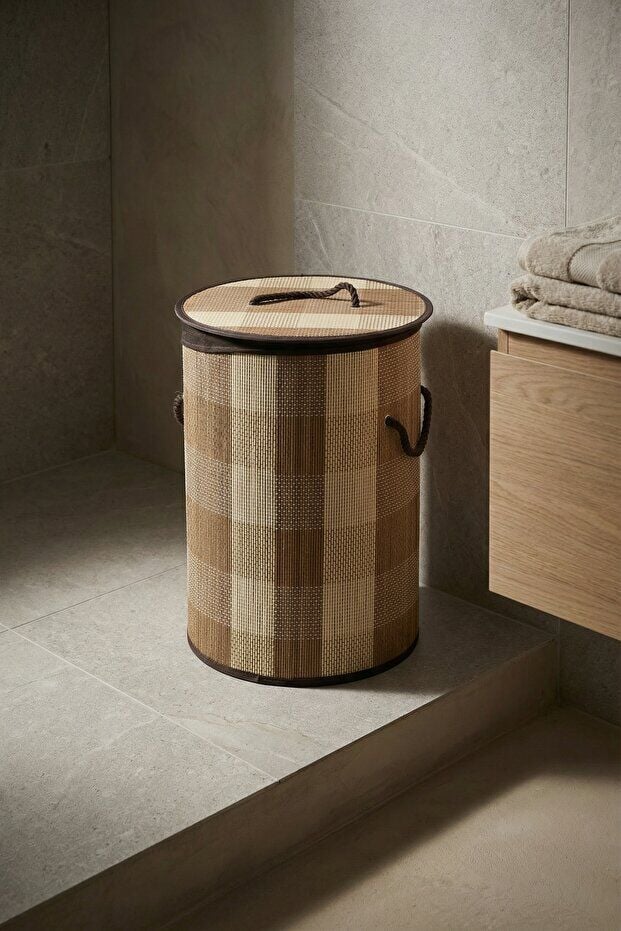 Acar Bambu Çamaşır Sepeti SIYU-08906