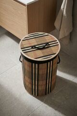 Acar Bambu Çamaşır Sepeti Brown SIYU-08906