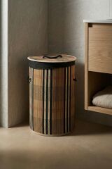 Acar Bambu Çamaşır Sepeti Brown SIYU-08906