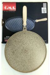 Oms 34 Cm Döküm Çift Taraflı Tava Kumbeji 3285