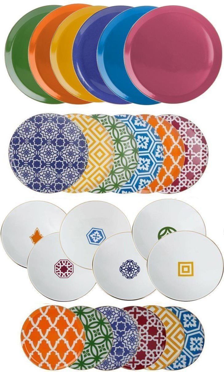 Porland 24 Parça Morocco Desenli Yemek Takımı P021368