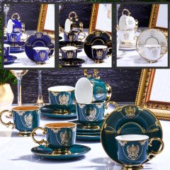 Kosova Kahve Fincan Takımı 6 Lı Ayaklı Renkli İST-71