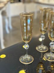 Kcd Kahve Yanı Bardak Sarı Mat Altın 6 lı 440313-3835s