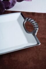 Acar Tepsi Porselen Arven Silver KAI-07672