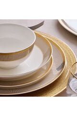Evaliza 60 Parça Viyanna Yemek Takımı Simli Gold