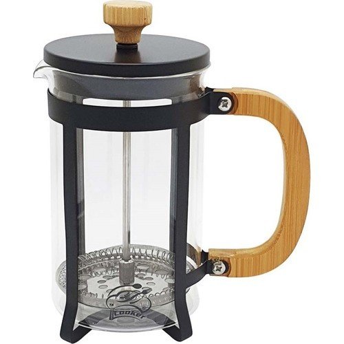 Cooker French Press Süzgeçli 600 Ml Bambu Siyah CKR2753