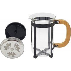 Cooker French Press Süzgeçli 600 Ml Bambu Siyah CKR2753