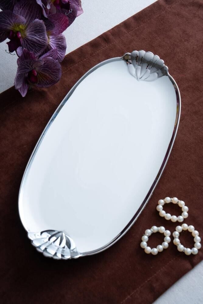 Acar Tepsi Porselen Arven Silver KAI-07678
