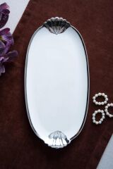 Acar Tepsi Porselen Arven Silver KAI-07678