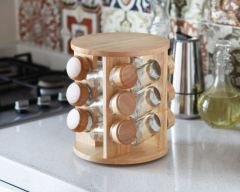 Gönül Baharat Seti 12 Li Ahşap Askılı Dönen G2927