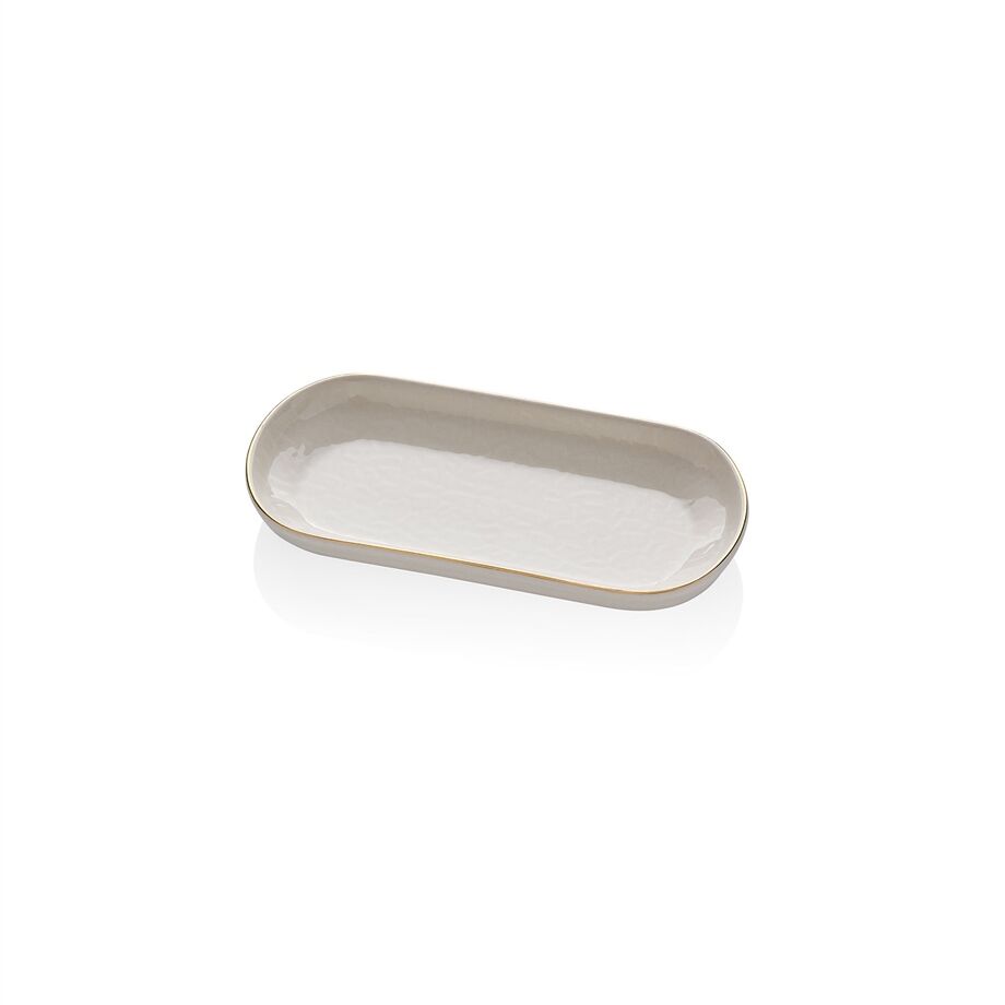 Glora İstanbul Krem Kayık Tabak 2 Li 19 Cm 92112