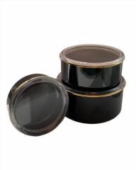 Kosova Saklama Kabı Emaye 3 Lü Siyah 1337-1