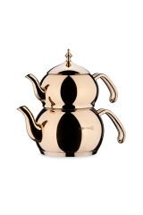 Korkmaz A222-02 Hanedan Çaydanlık Takımı Gold Premium