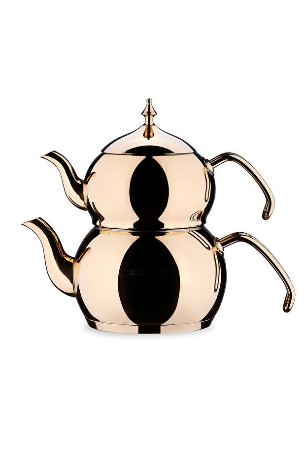 Korkmaz A222-02 Hanedan Çaydanlık Takımı Gold Premium