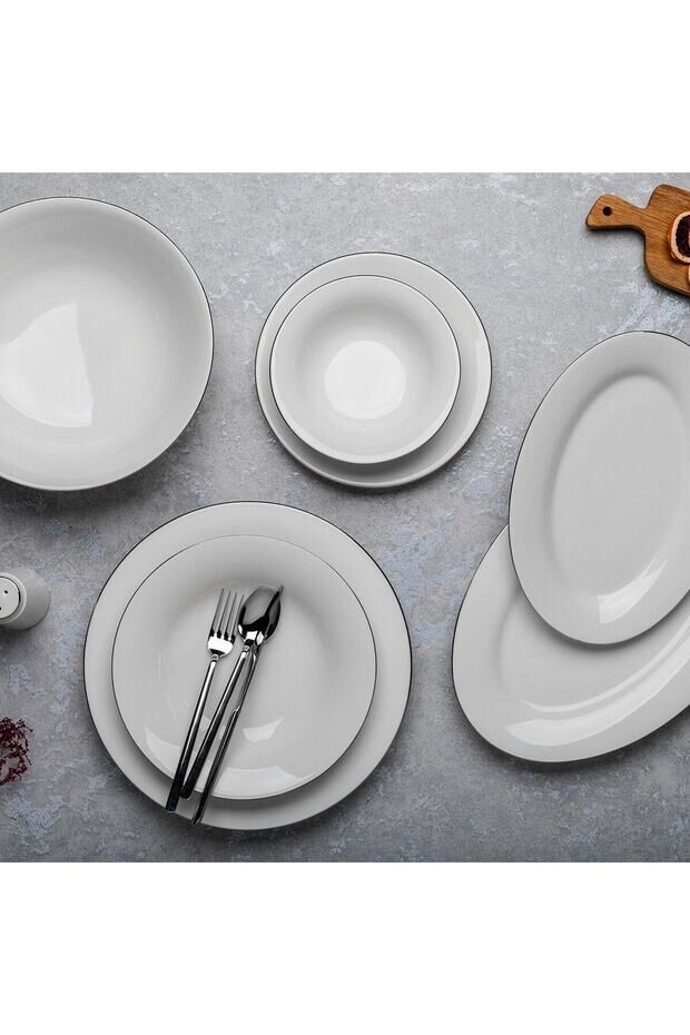 Aryıldız 30 Parça Capella Yemek Takımı Silver AR4038130