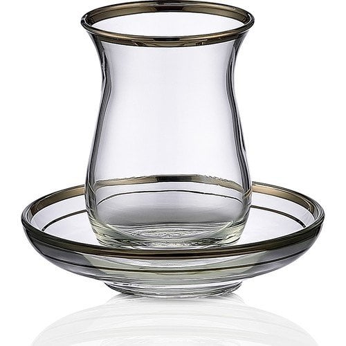 Kcd 12 Parça Bolero Platin Çay Seti