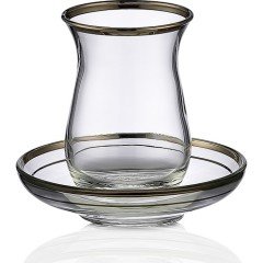 Kcd 12 Parça Bolero Platin Çay Seti