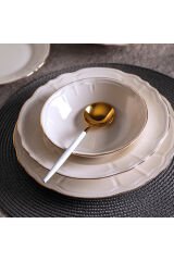 Aryıldız 30 Parça Tiffany Yemek Takımı Gold AR262399