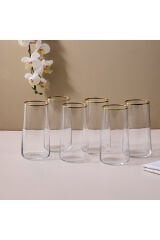 Sandro Moreno Dolce Vita Meşrubat Bardağı 6 Lı 540 Ml Altın File