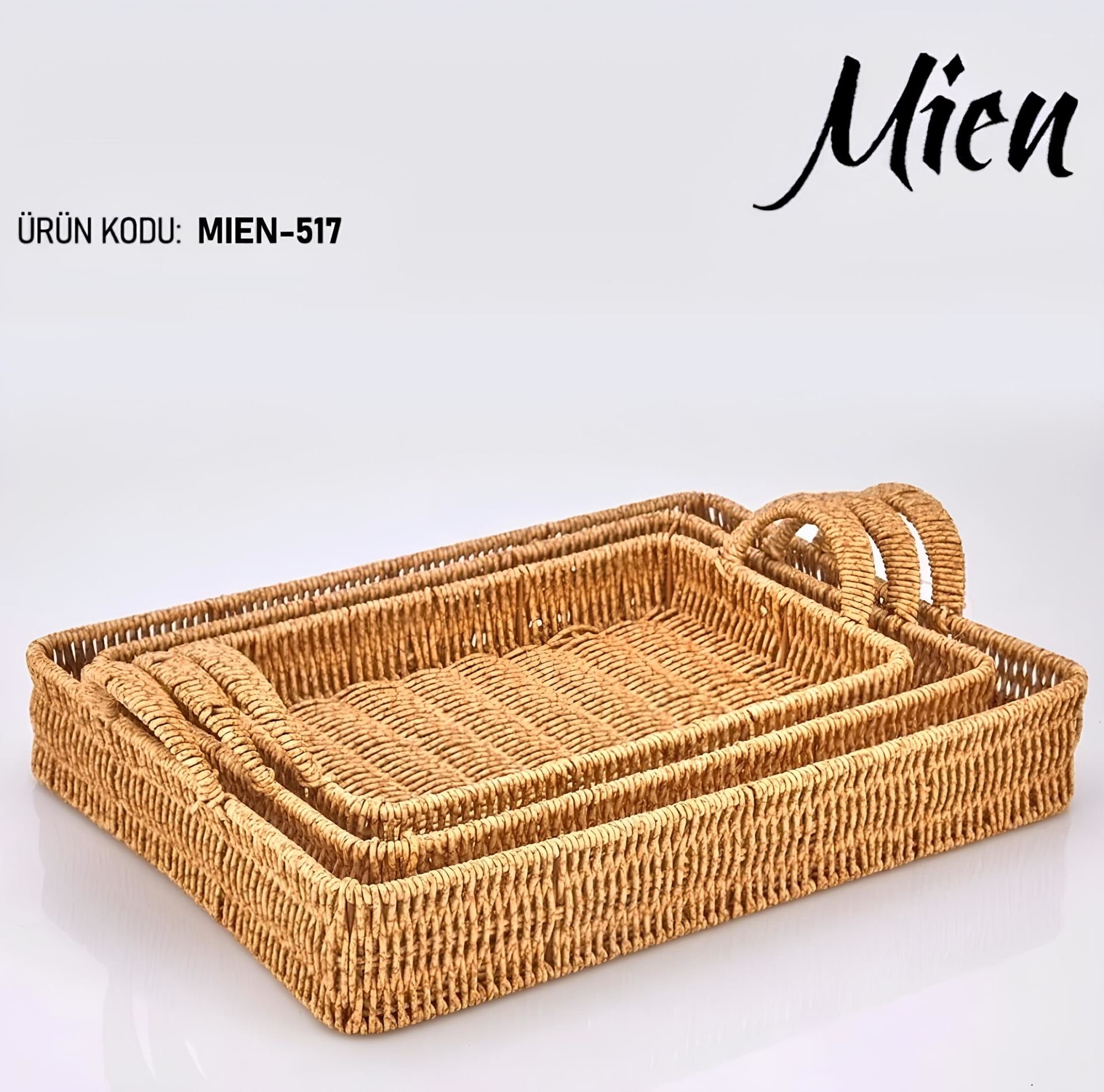 Mien Tepsi Rattan Dikdörtgen Mien-517