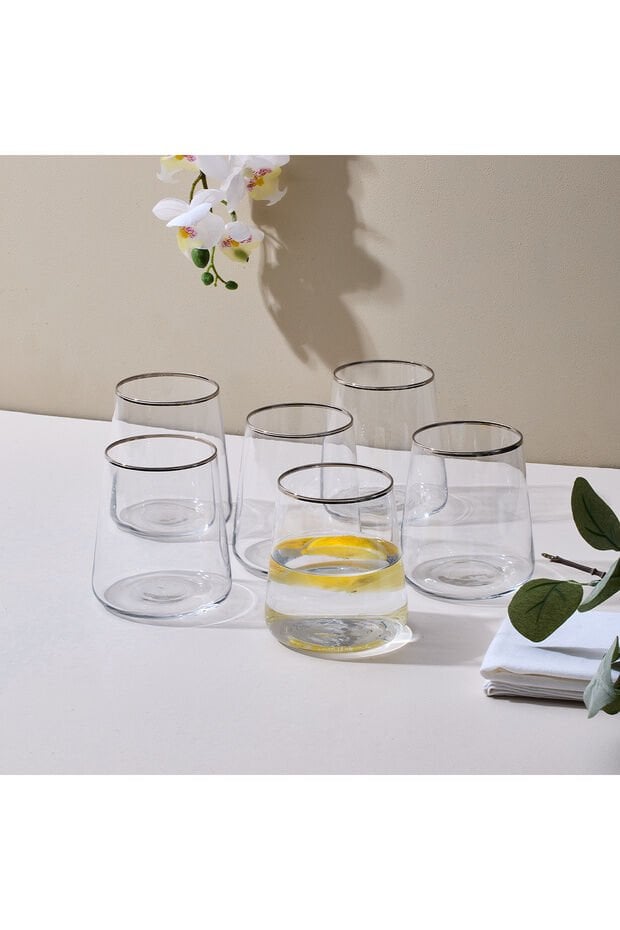 Sandro Moreno Dolce Vita Su Bardağı 6 Lı 380 Ml Platin