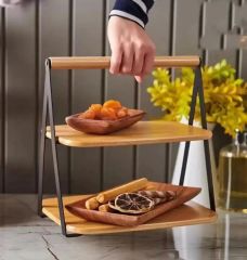 Mien Sunumluk Bambu Siyah Katlı Mien-723