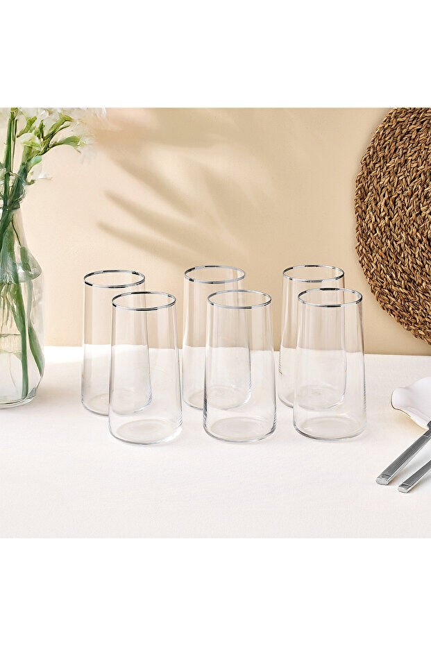 Sandro Moreno Dolce Vita Meşrubat Bardağı 6 Lı 540 Ml Platin