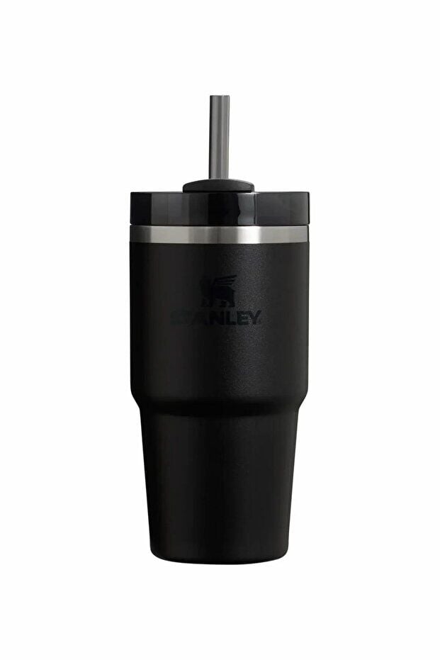 Stanley Quencher Pipetli Termos Bardak 600 ml Siyah