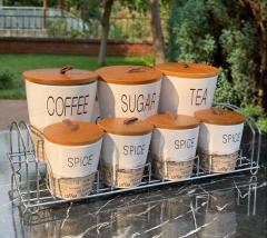 Çiftçiler Baharat Seti 7 Li Metal Standlı 290G4838