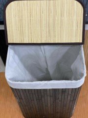 Sever Bambu Çamaşır Sepeti Dikdörtgen 33235 Kahverengi