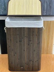 Sever Bambu Çamaşır Sepeti Dikdörtgen 33235 Kahverengi