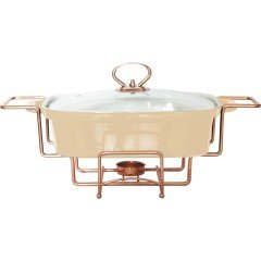 Lotus Fırın Kabı Oval Standlı 31 Cm Rose Gold 5560/12A