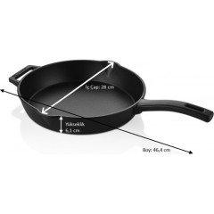 De Fonte 28 Cm Tava Döküm YSAP28