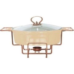 Lotus Fırın Kabı Oval Standlı 30 Cm Porselen Rose Gold 5574/11.5A
