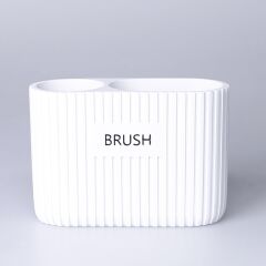 Selim Grooved Diş Fırçalık İkili Beyaz 175BYZ45RS