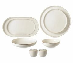 İpek Porselen 55 Parça Toledo Altın Yemek Takımı IPF987AY