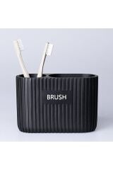 Selim Grooved Diş Fırçalık İkili Siyah 175SYH45RS