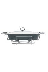 Lotus Fırın Kabı Dikdörtgen Standlı 42 Cm Silver 5560/16.5B