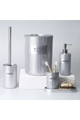 Selim Grooved Banyo Seti Gümüş 175GMS15RS