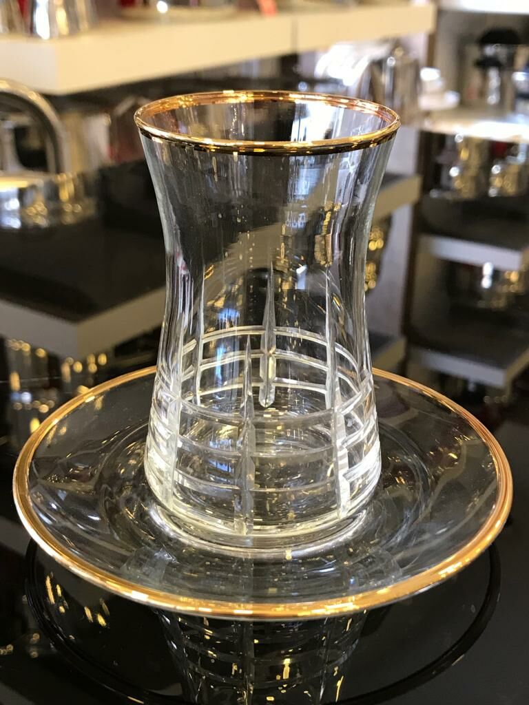 Kcd 12 Parça Helen Altın Çay Seti 3822A