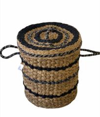 Sever Çamaşır Sepeti Seagrass Kulplu Kapaklı Büyük 7461