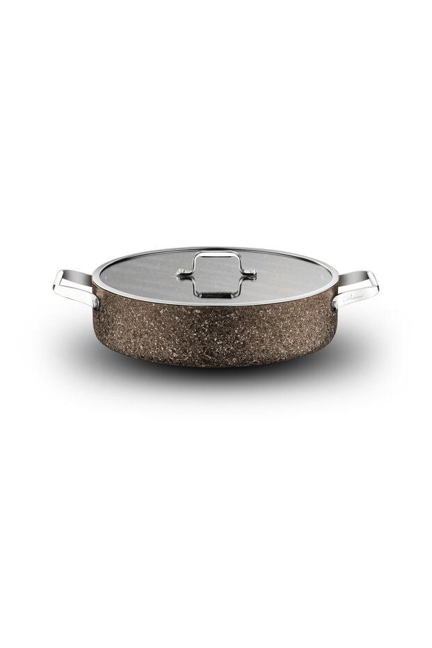 Brioni Stone Age Terra 30 cm Kısa Tencere SHT-126