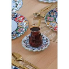 Glore Lusaka Altın Yaldızlı 12 Parça 6 Kişilik Cam Çay Takımı 83619