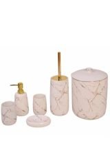 Fame Kitchen Banyo Seti Krem Gold 6 Lı Un5006