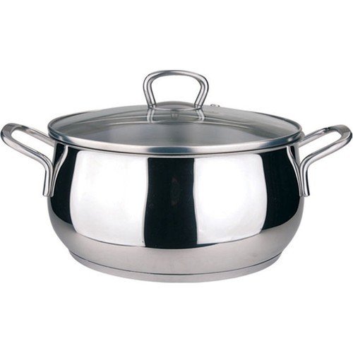 Taç Bengü Derin Çelik Tencere 22 Cm 1270