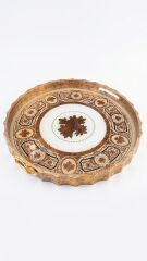 Arow Tepsi 2 li İtalyan Desenli Gold TR-7359