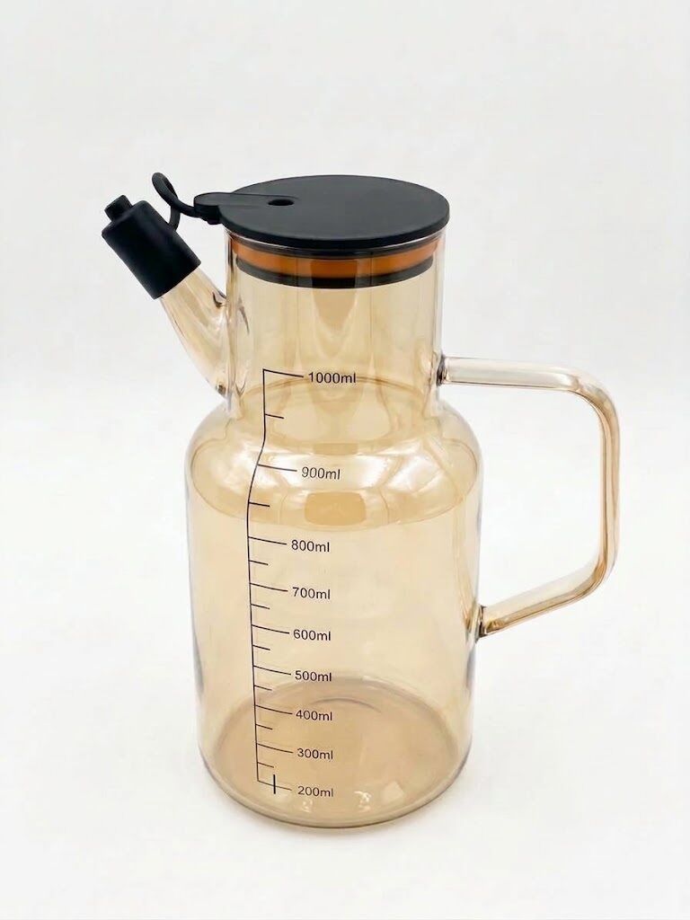 Arow Yağdanlık Mono Cam Amber Siyah 1000 ml TR-7969