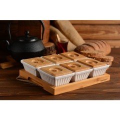 Bambum Ceylin 13 Parça Kapaklı Kahvaltı Seti B1439